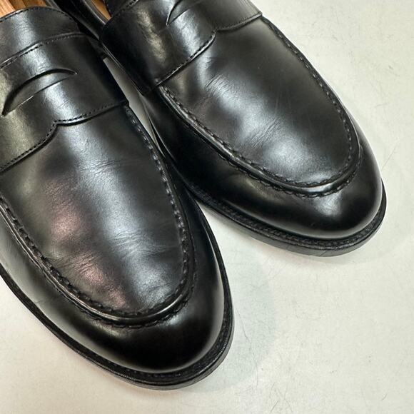 EXCELLENT Grant Stone x J. Crew Ludlow Penny Loafer Black Leather 12 main image 8